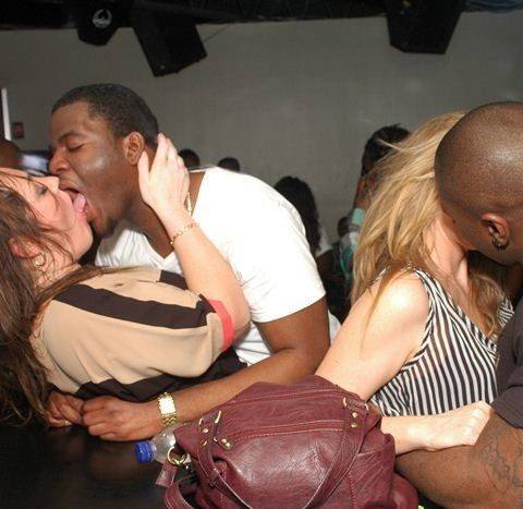 White Girls Party With Black Men