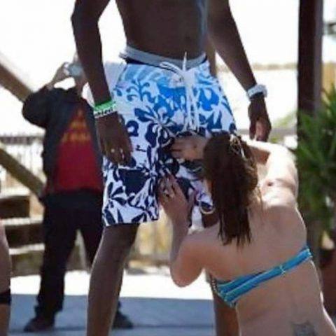 Dirty Black Cock Slut Fondles